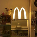 Fun hamburger night light with soft, warm LED lighting