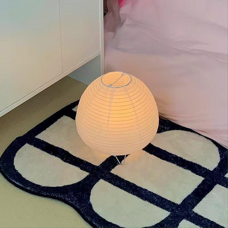 Elegant rice paper Japanese lamp for desk or bedside