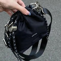 Small e-girl black bag for Y2K and edgy fashion