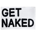 Absorbent Get Naked bathroom rug, ideal for trendy home decor