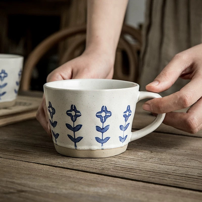 Aesthetic Flower Mug for Vintage Decor