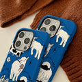 Cute coquette-style little lamb iPhone case in durable acrylic