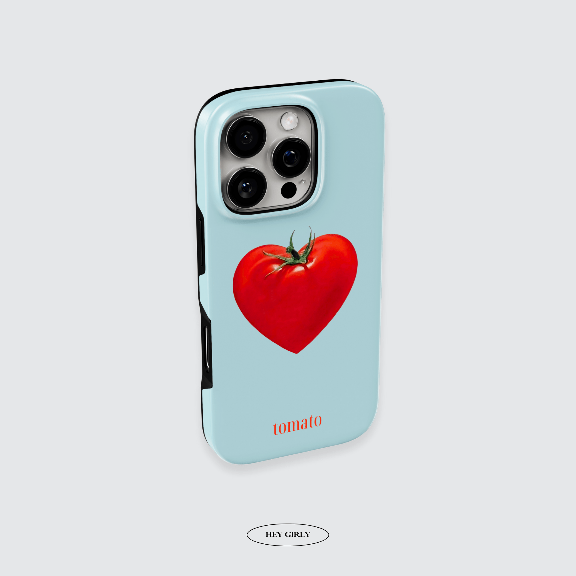 Quirky fruit heart phone case with viral aesthetic design.