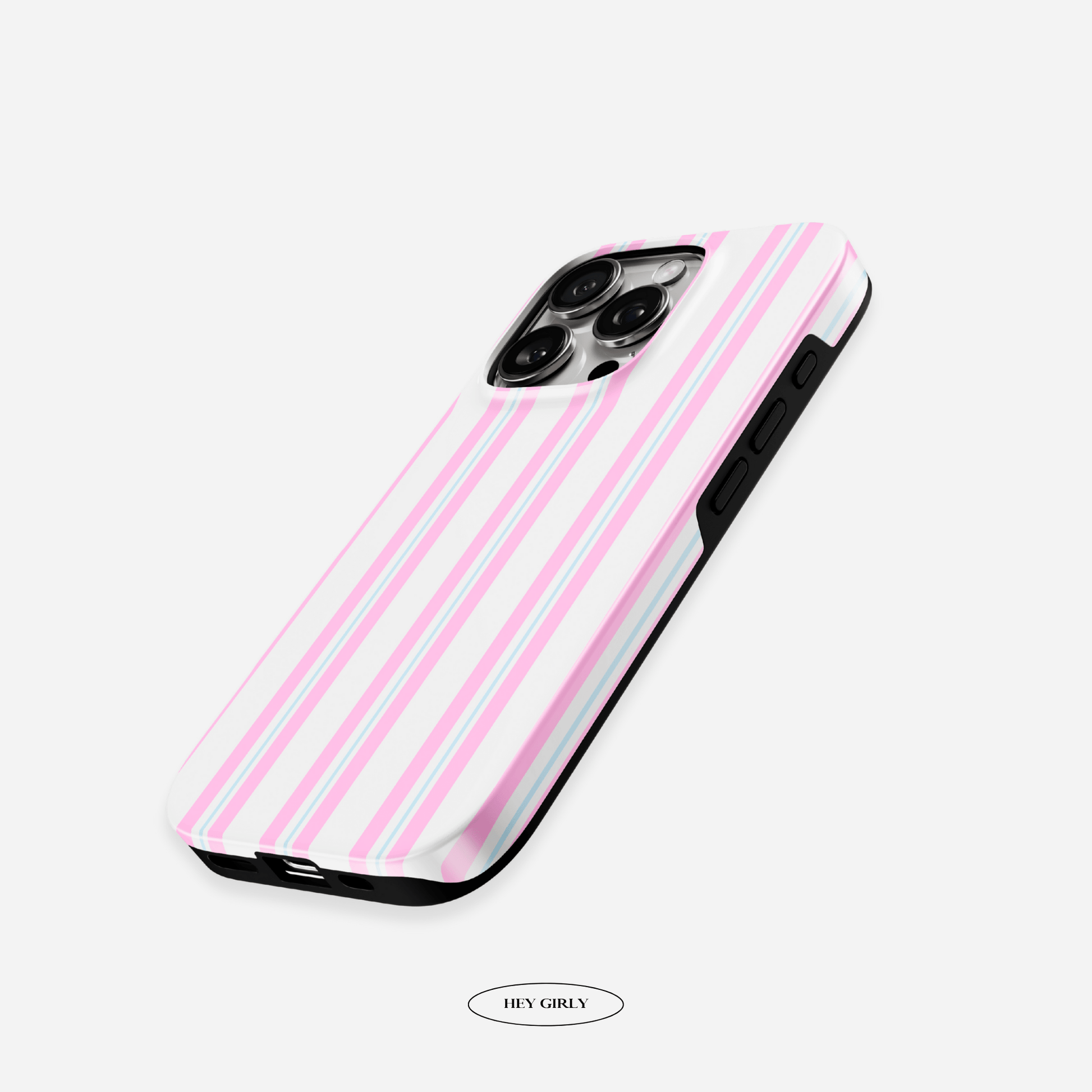 Pink & Blue Striped iPhone Case Pink & Blue Striped iPhone Case