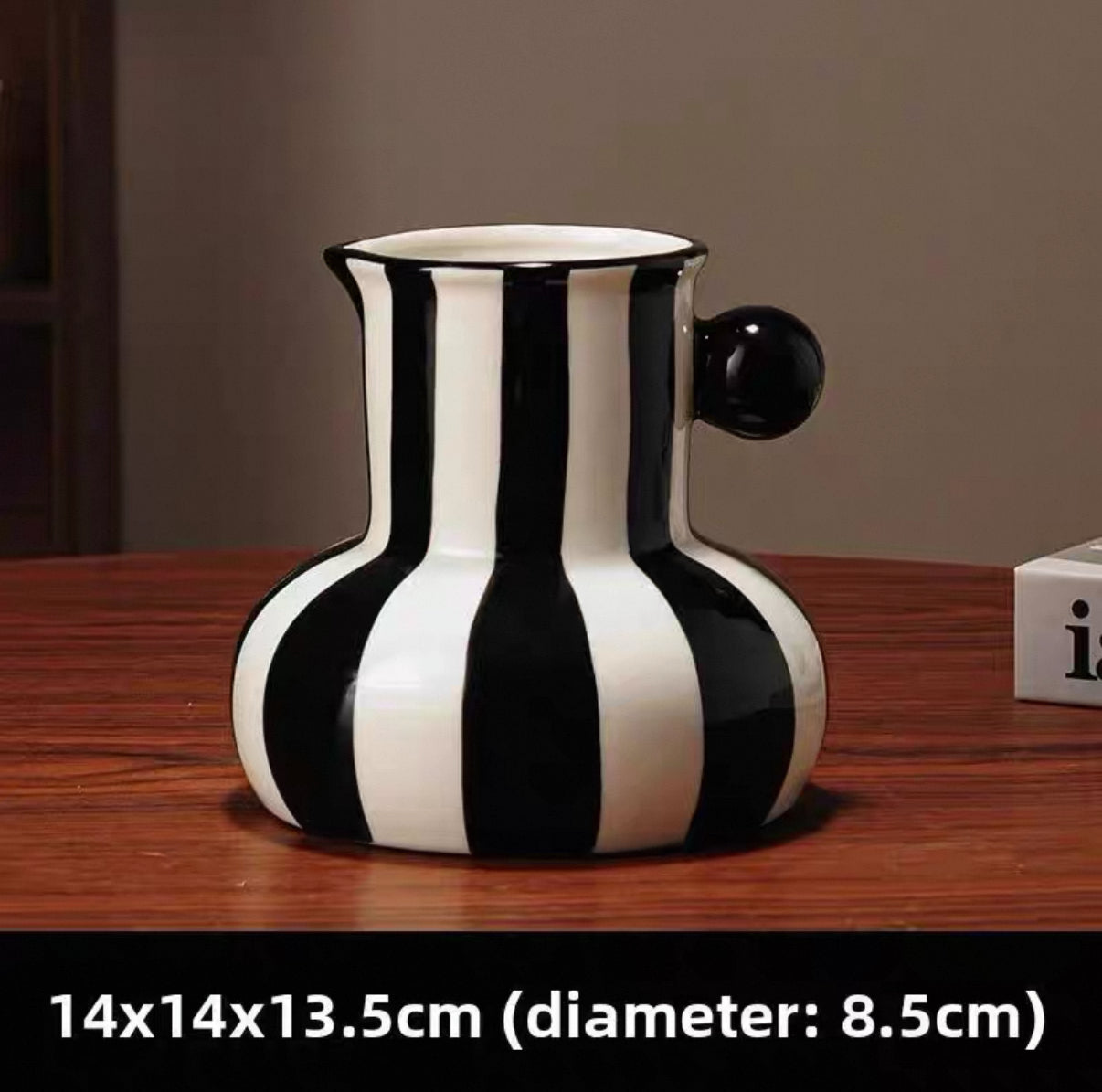 A Pair of Asian Striped Pottery Vases (Lot 1396 - November Estate A Pair of Asian Striped Pottery Vases (Lot 1396 - November Estate