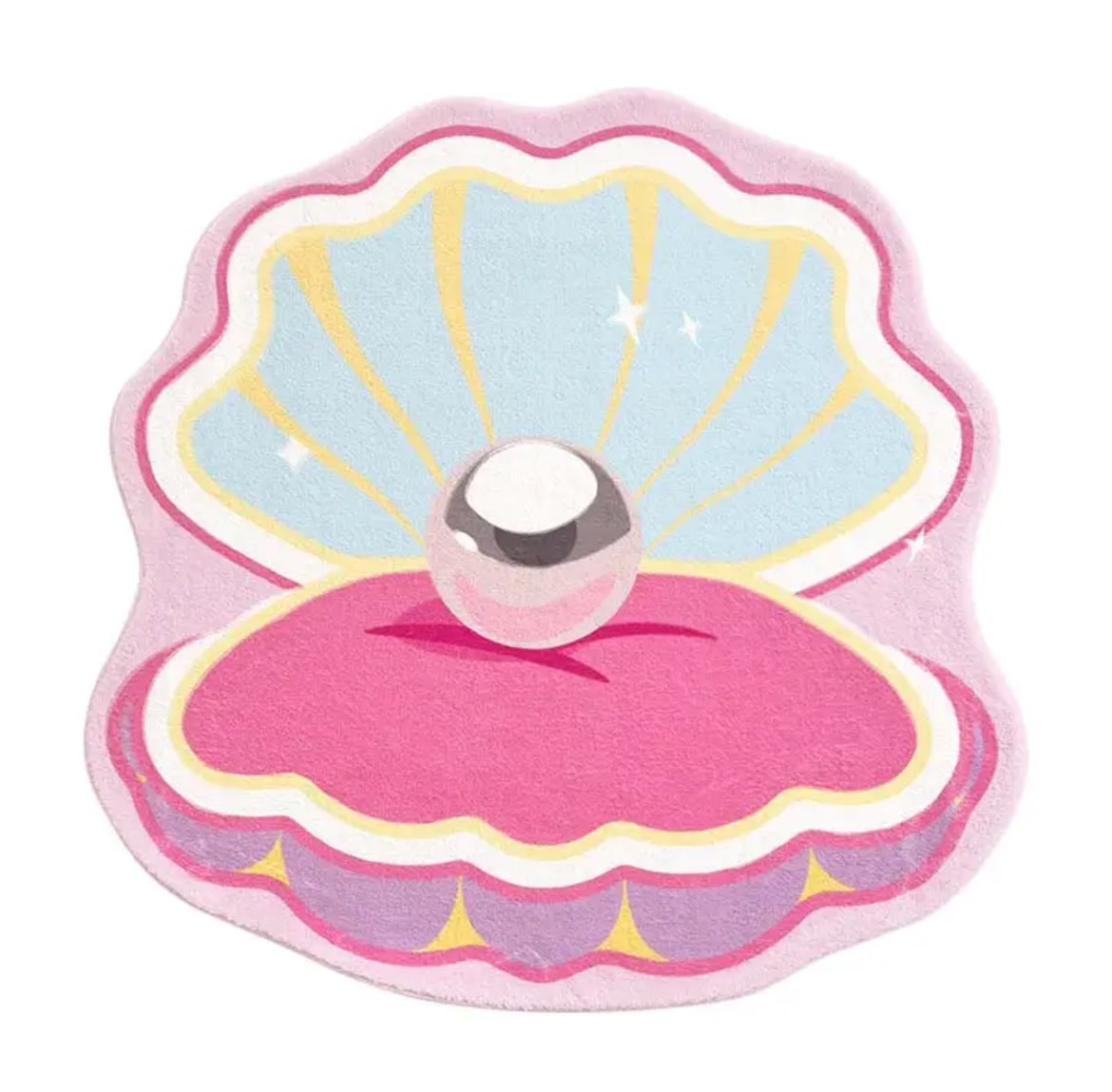 Soft Shell Rug – Mermaidcore Pink Carpet for Bedroom – The Feelz