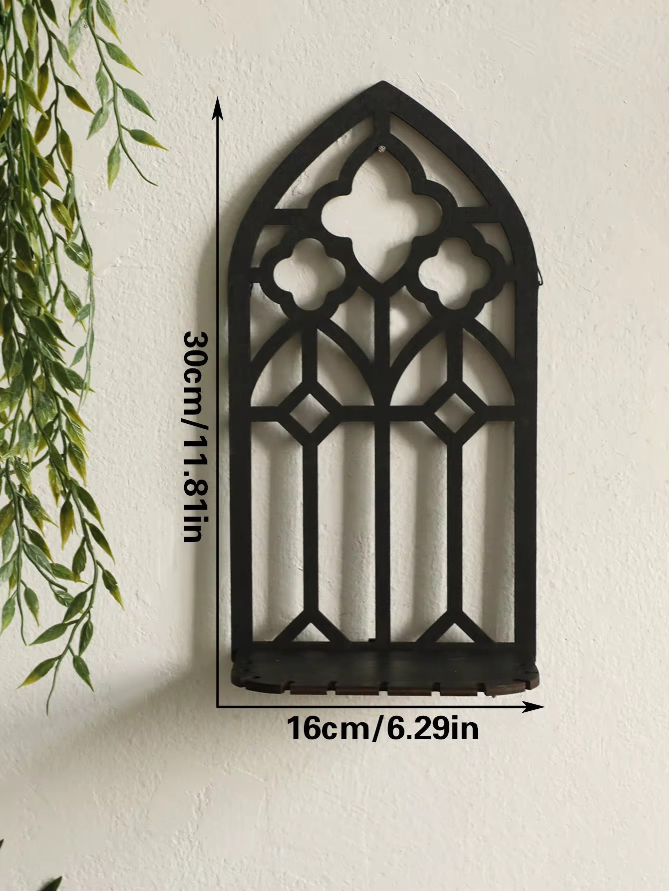 Unique gothic decor shelf for wall