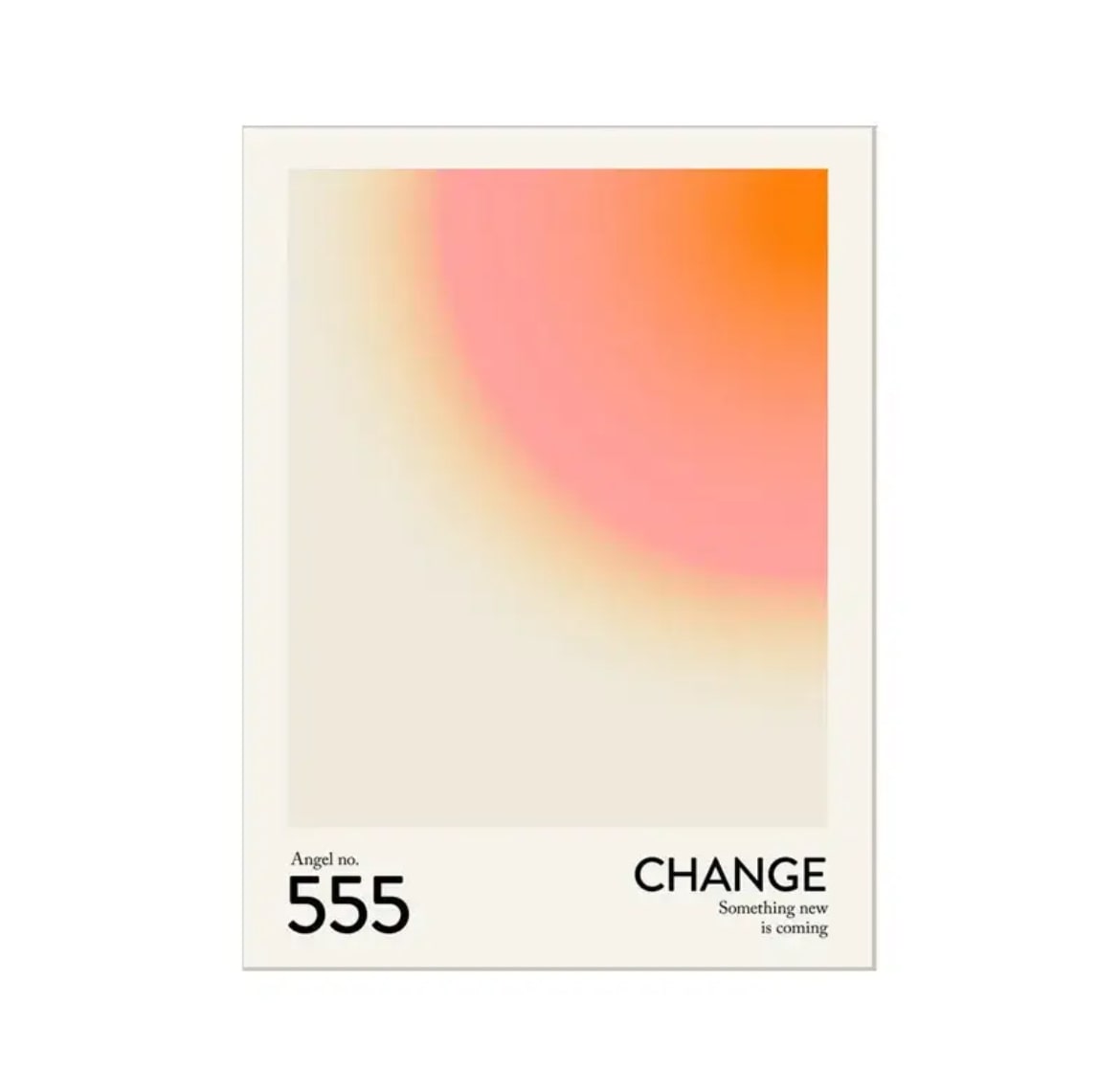 Spiritual poster featuring angel numbers 111, 222, and 333 for home decor