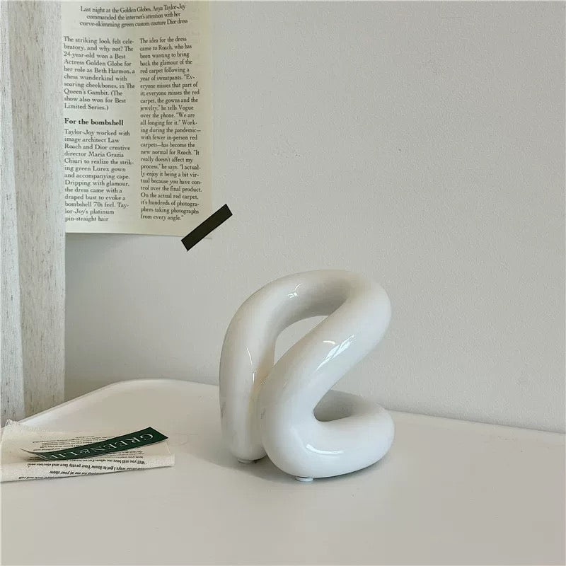 Minimalist ceramic toothbrush holder for contemporary bathroom decor