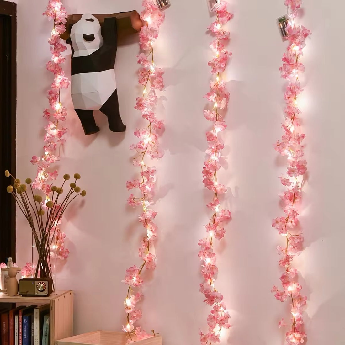 Sakura Flower String Lights for Room Decoration