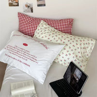Soft Girl Aesthetic Cotton Pillowcase