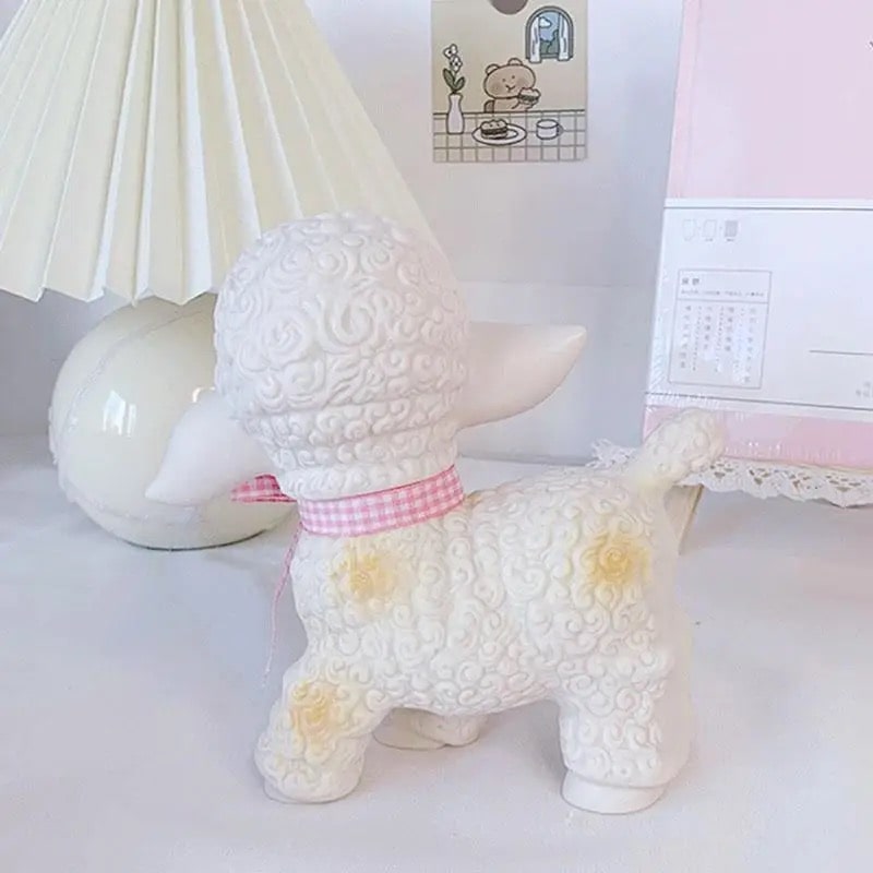 Vintage Sheep Doll – Cute Desk Ornament for Retro Home Decor – The
