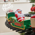 Electric Christmas train set for holiday ambiance