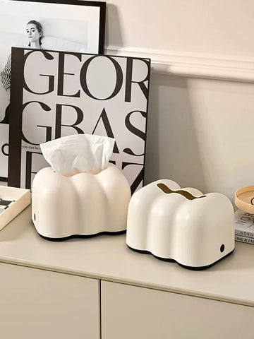 Cloud tissue box holder for home decor