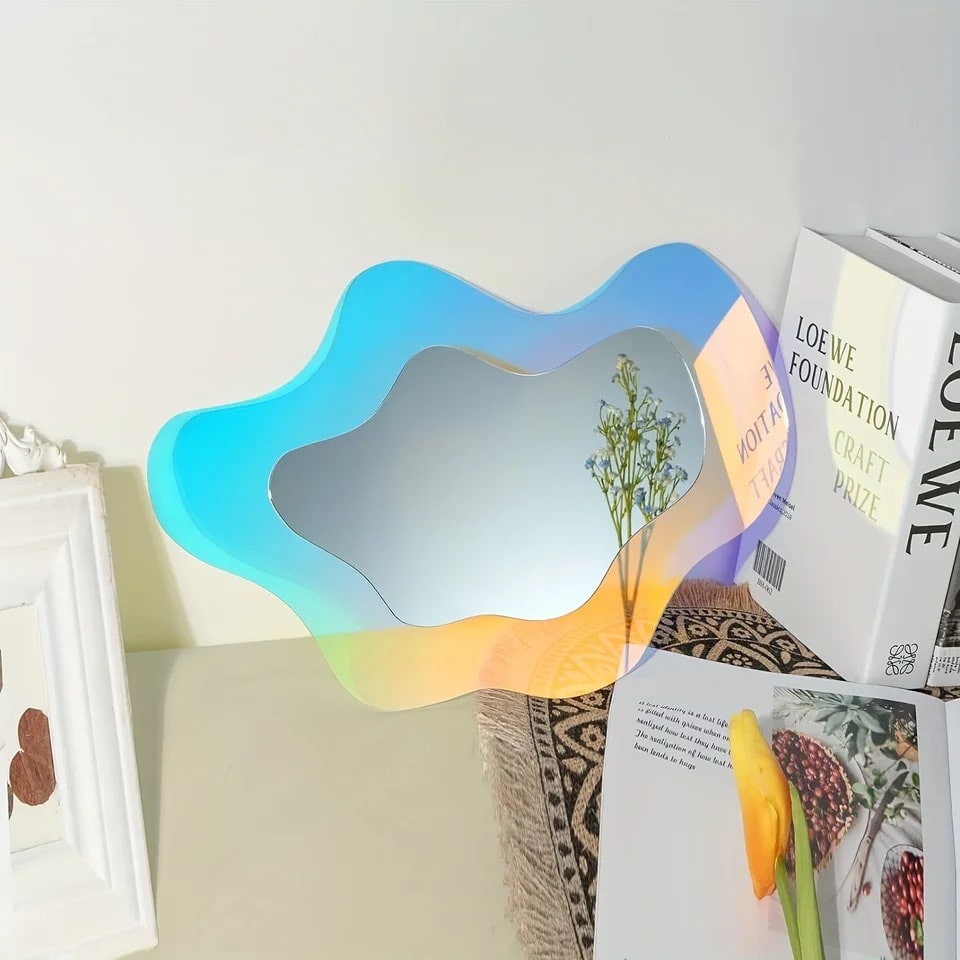 Colorful acrylic mirror for minimalist home decor