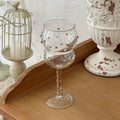 Handcrafted high-foot gemstone wine glass