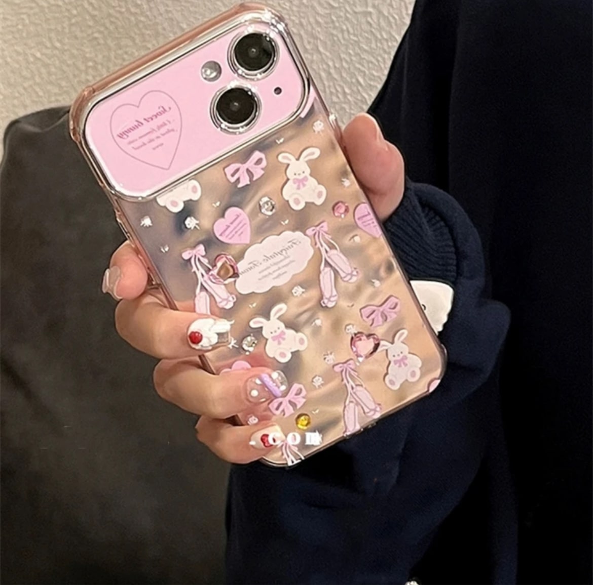 Pink coquette bunny phone case for iPhone 12 Mini