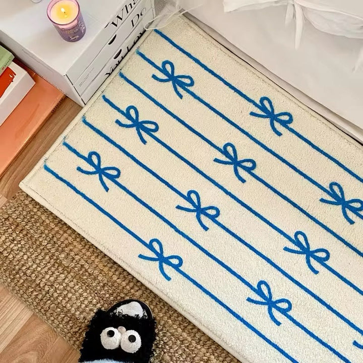 Coquette Bow Rug - Soft Girl Room Decor | Bedroom Rug