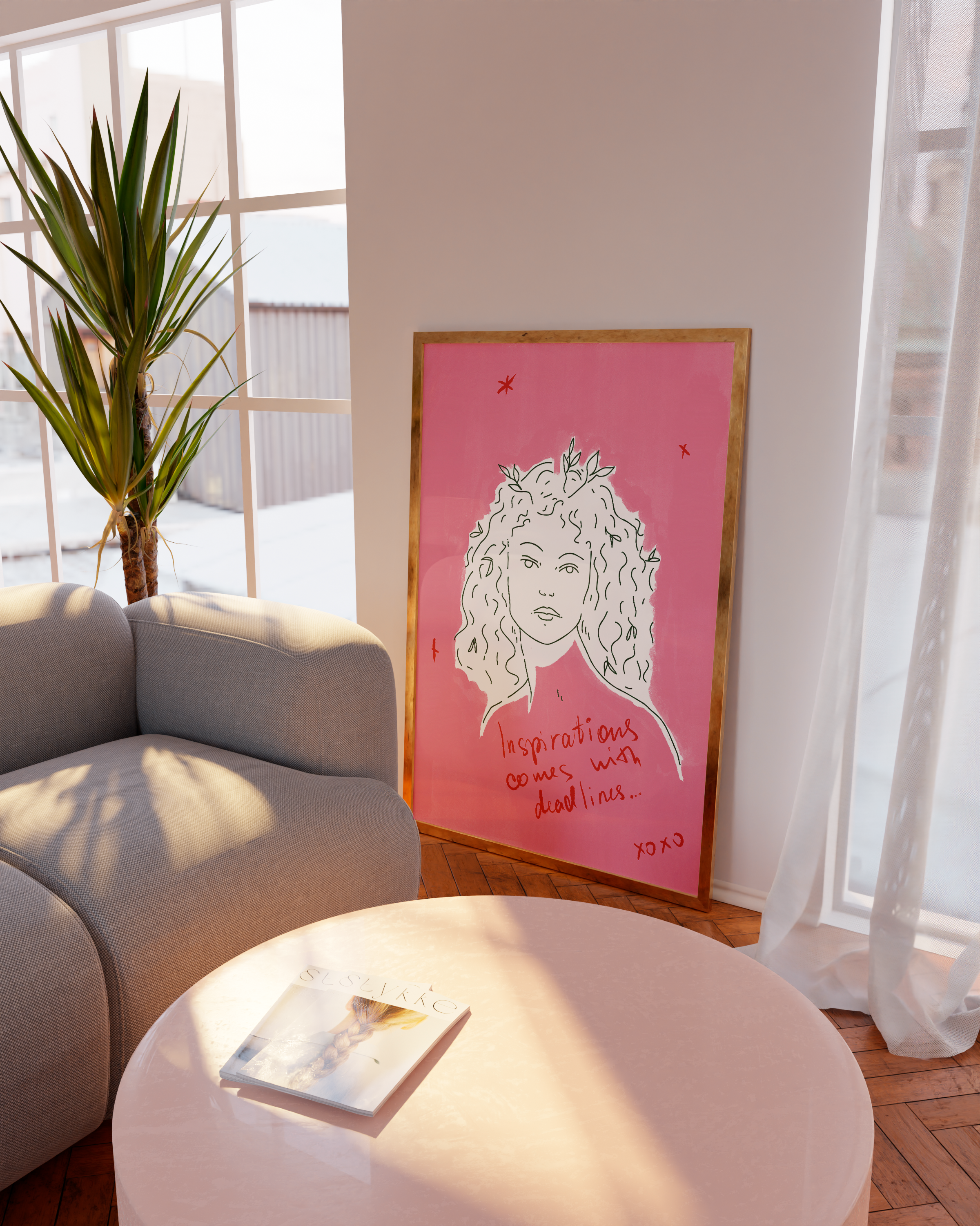 Perfect poster to add character and humor to your soft girl space.