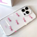 Coquette pink bow case for iPhone 15 and iPhone 14 Pro