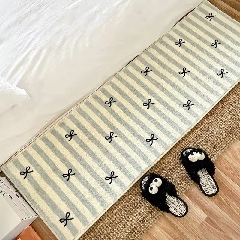 Coquette Bow Rug - Soft Girl Room Decor | Bedroom Rug – The Feelz