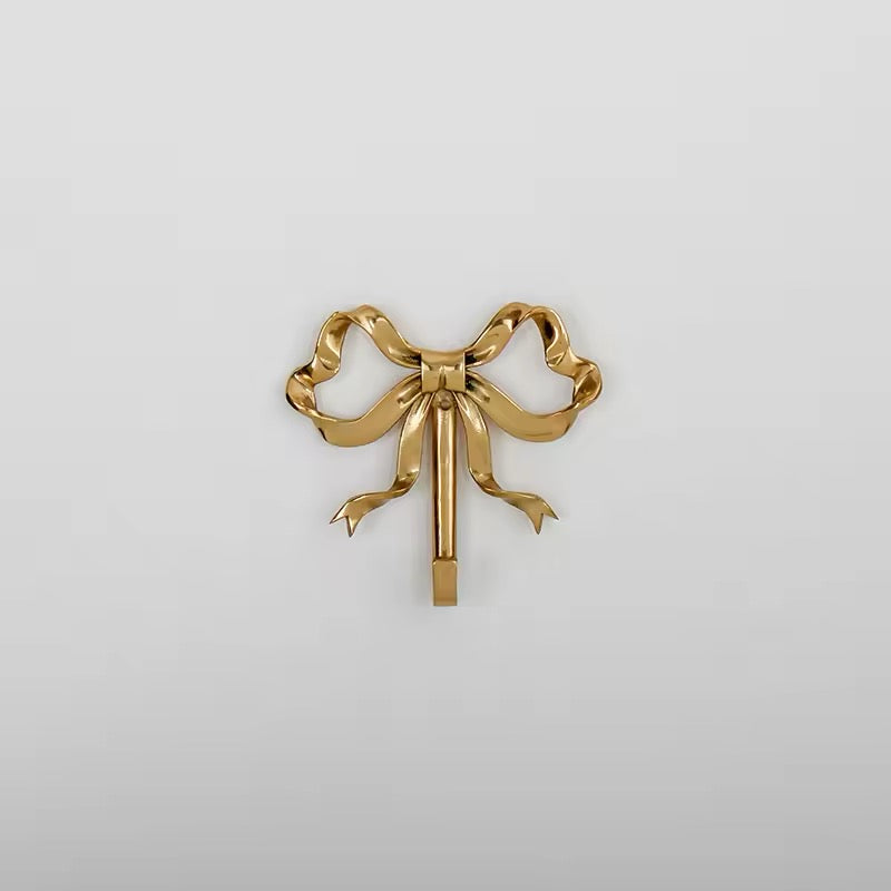 Solid brass decorative wall hook for bedrooms and bathrooms