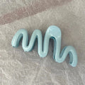 Irregular wave hairpin with durable resin grip