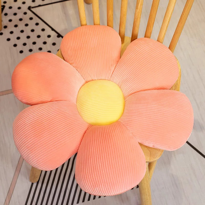 Cozy Daisy and Sunflower Cushion – Perfect Plush Pillow for Living Room and Bedroom Decor