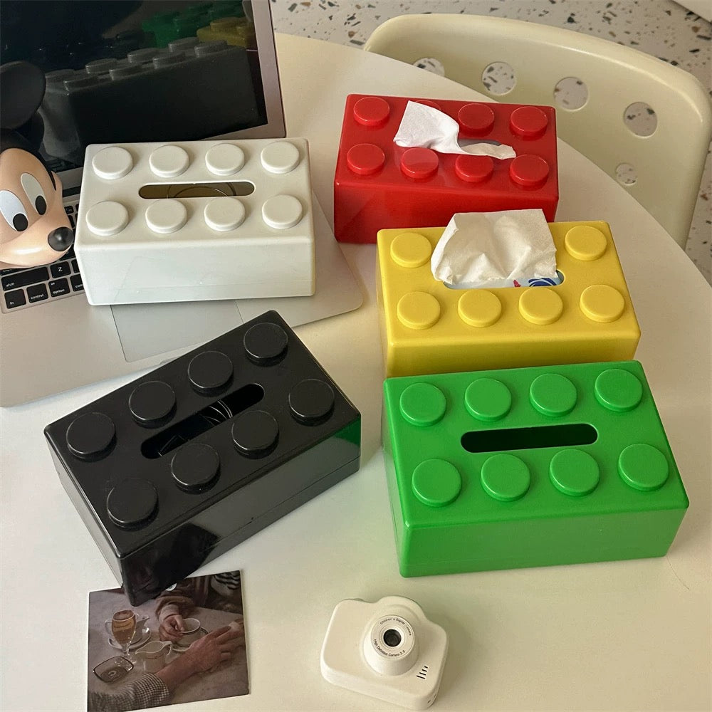 Creative Building Blocks Tissue Box - Tissue Holder for Home