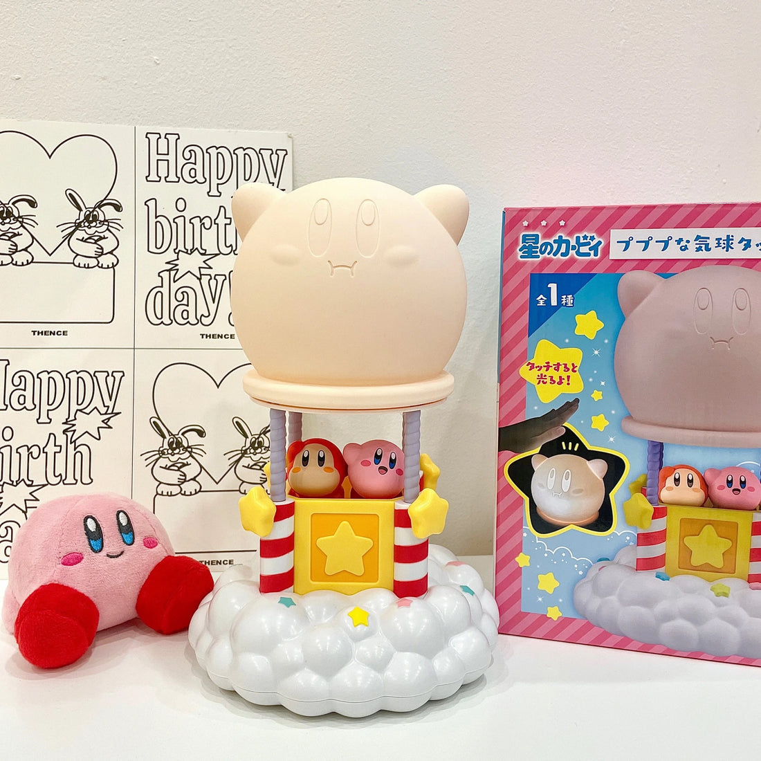 Adorable Kirby night lamp with white background – ideal for kids' decor