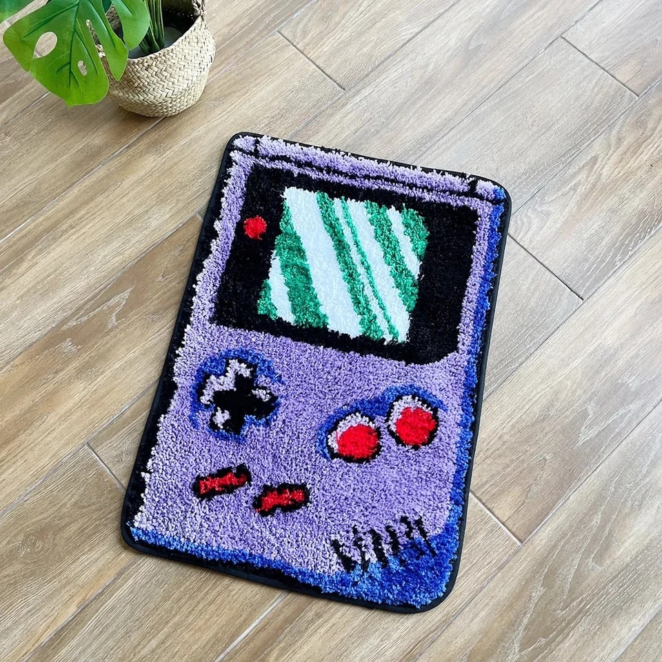 Custom Tufted Game Console Rug – Soft Velvet Plush Carpet