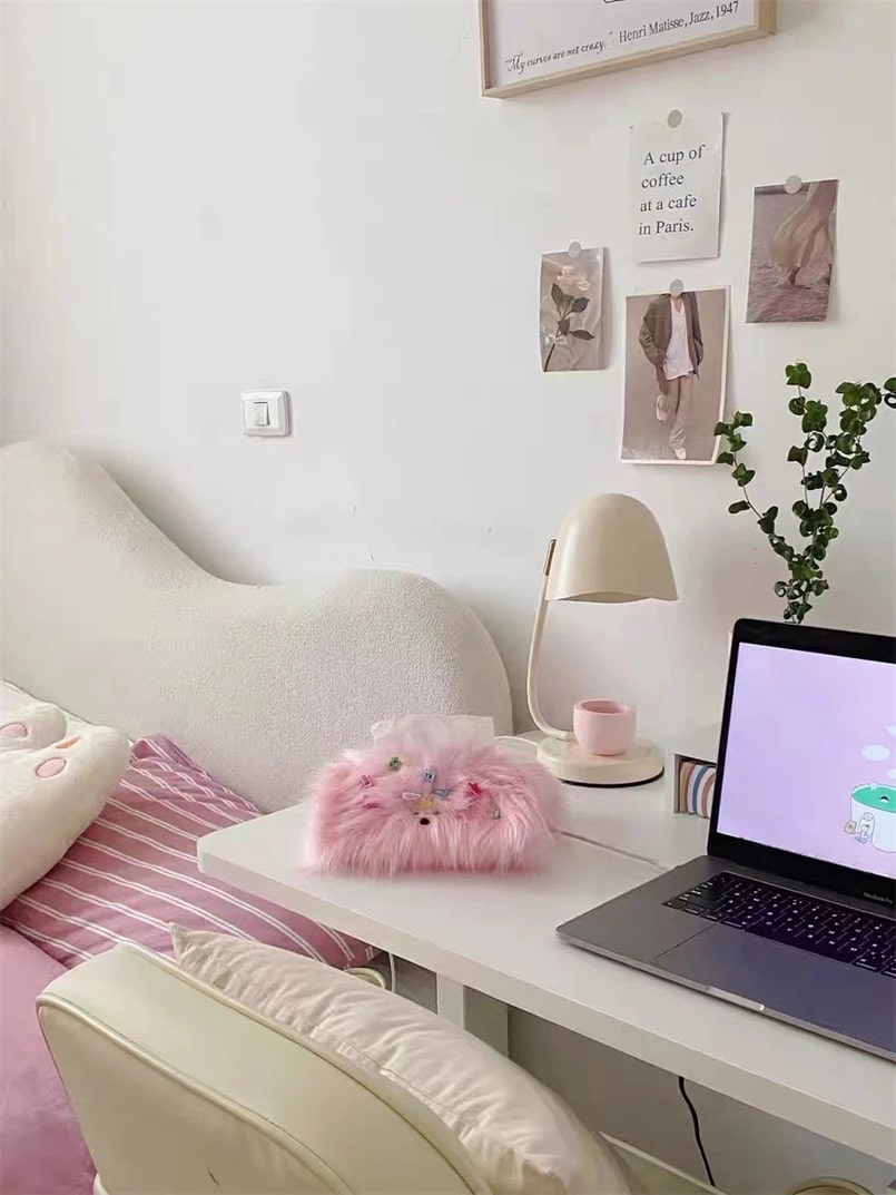 Whimsical dog tissue box cover for pet lovers