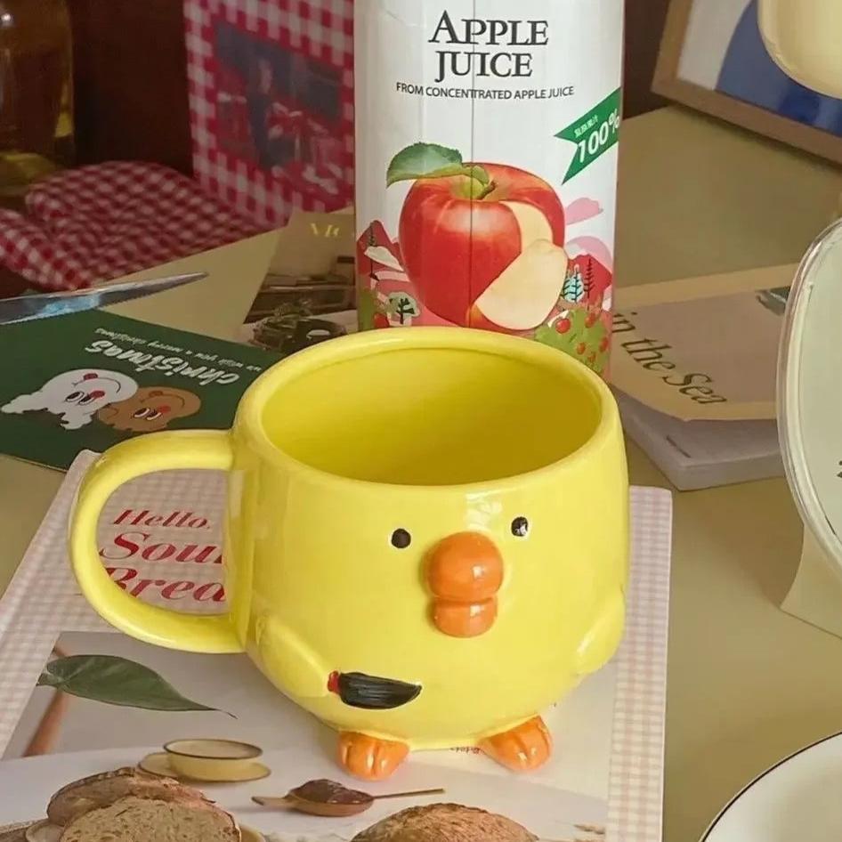 Creative chicken ceramic mug for coffee