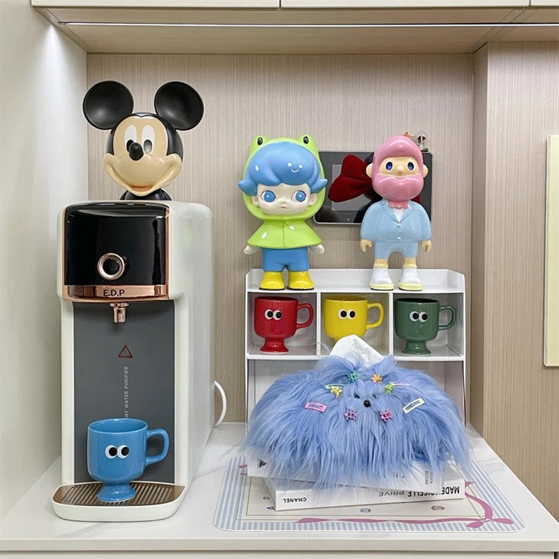 Creative long hair dog tissue holder for aesthetic home decor