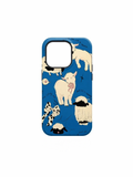 Aesthetic blue little lamb phone case for iPhone 13 Pro Max