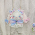 Cute fluffy Lolita shoulder bag in Y2K style