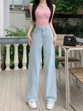 Vintage-inspired bow jeans with kawaii details