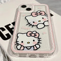 Kawaii Hello Kitty iPhone case with mirror effect