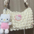 White Hello Kitty shoulder bag for girls and women