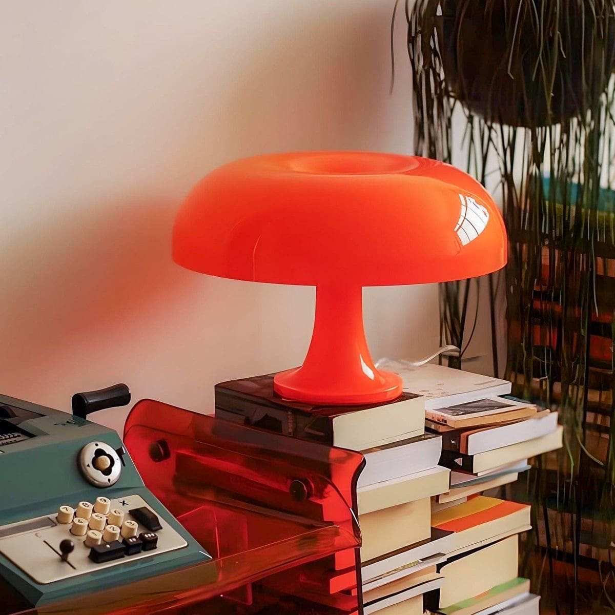 Mushroom Table Lamp | Retro Orange Bauhaus Lamp for Home – The Feelz