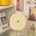 Minimalist Korean-inspired wall clock in creamy color