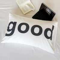 Graphic Typography Cotton Pillowcase