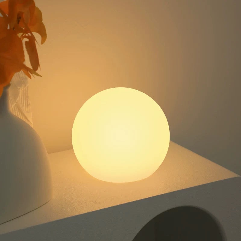 Minimalist bedside table lamp for aesthetic decor