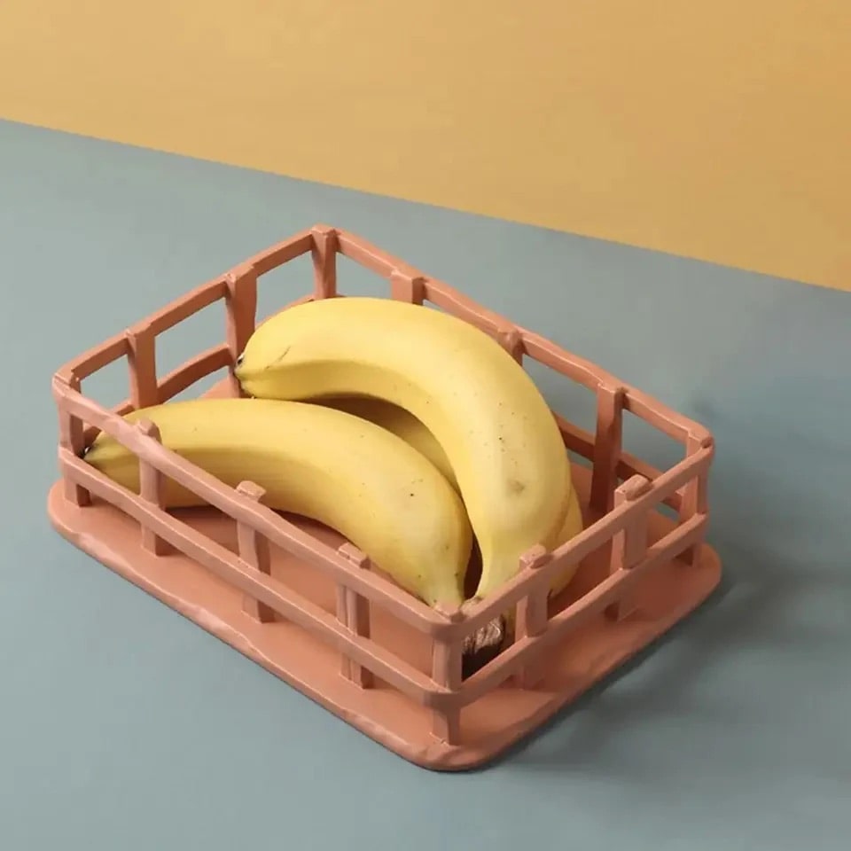 Contemporary decorative fruit tray for home display