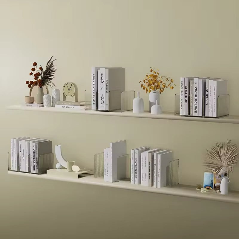 Desktop organizer with acrylic transparent book stand