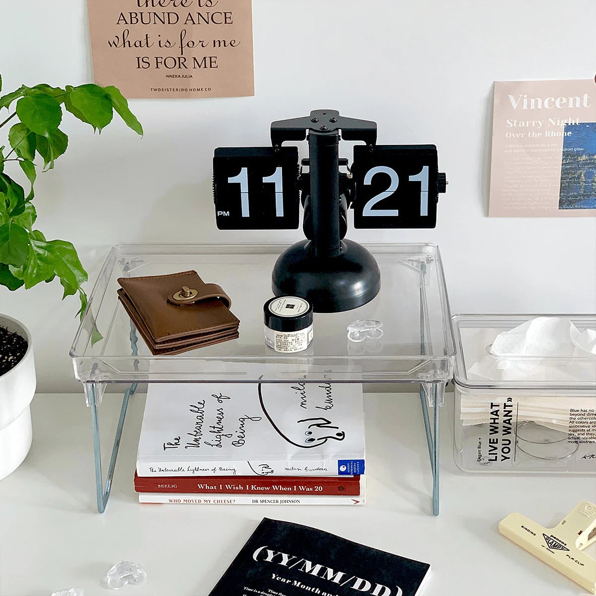 Retro Tabletop Flip Clock – Minimalist Automatic Desk Clock – The Feelz