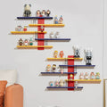 Multi-layer display rack for figurines and toys