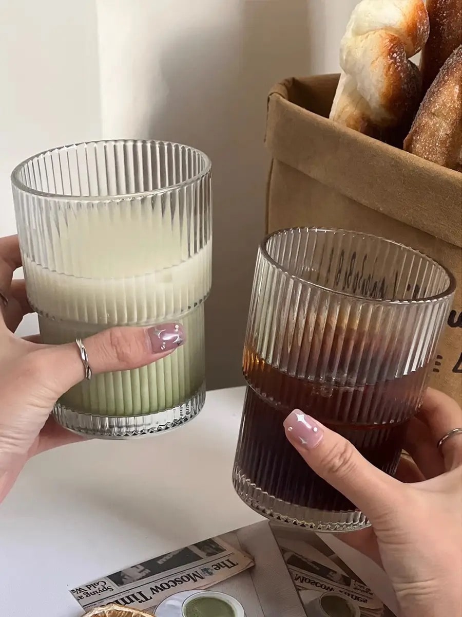 Eco-Friendly Glass Drinkware – Perfect for Coffee, Milk, and Juice
