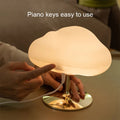 Cloud-shaped humidifier lamp with warm/cool lighting