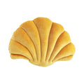 Velvet throw pillow adorned with sea shell details, ideal for mermaidcore bedroom decor.